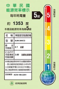 單冷SUM-36NCO(K)+SUM-36NCI(K)